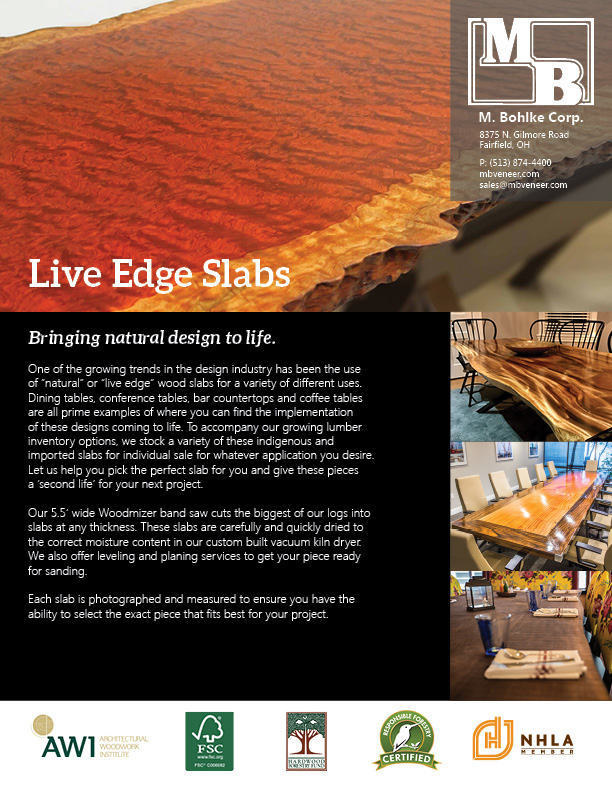 Live Edge Slabs and Lumber Services
