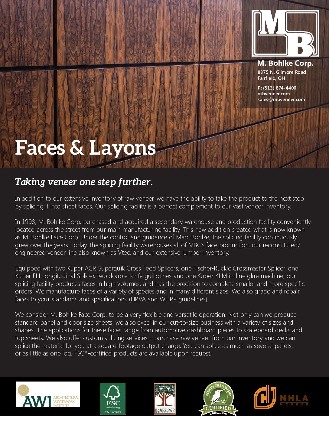 Faces & Layons Bohlke Flier.