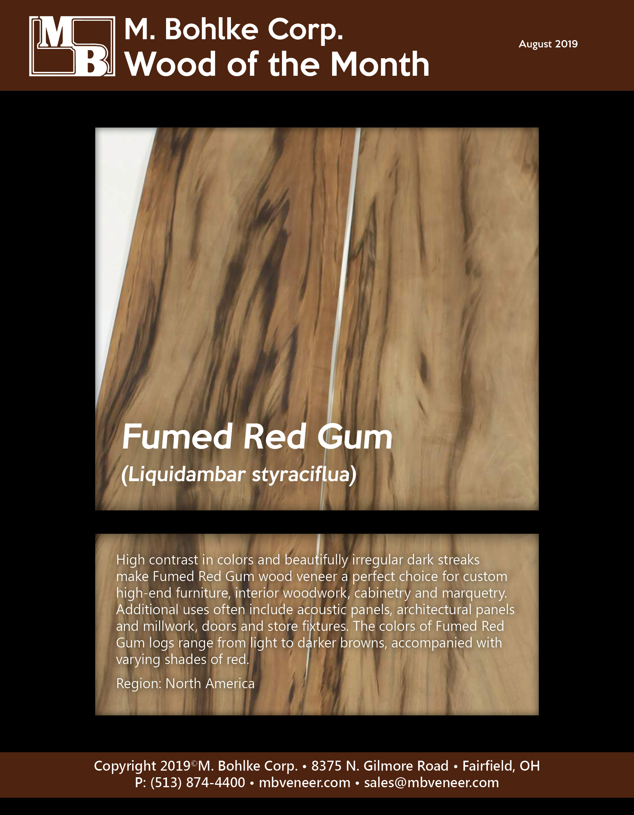 August 2019 | Wood of the Month