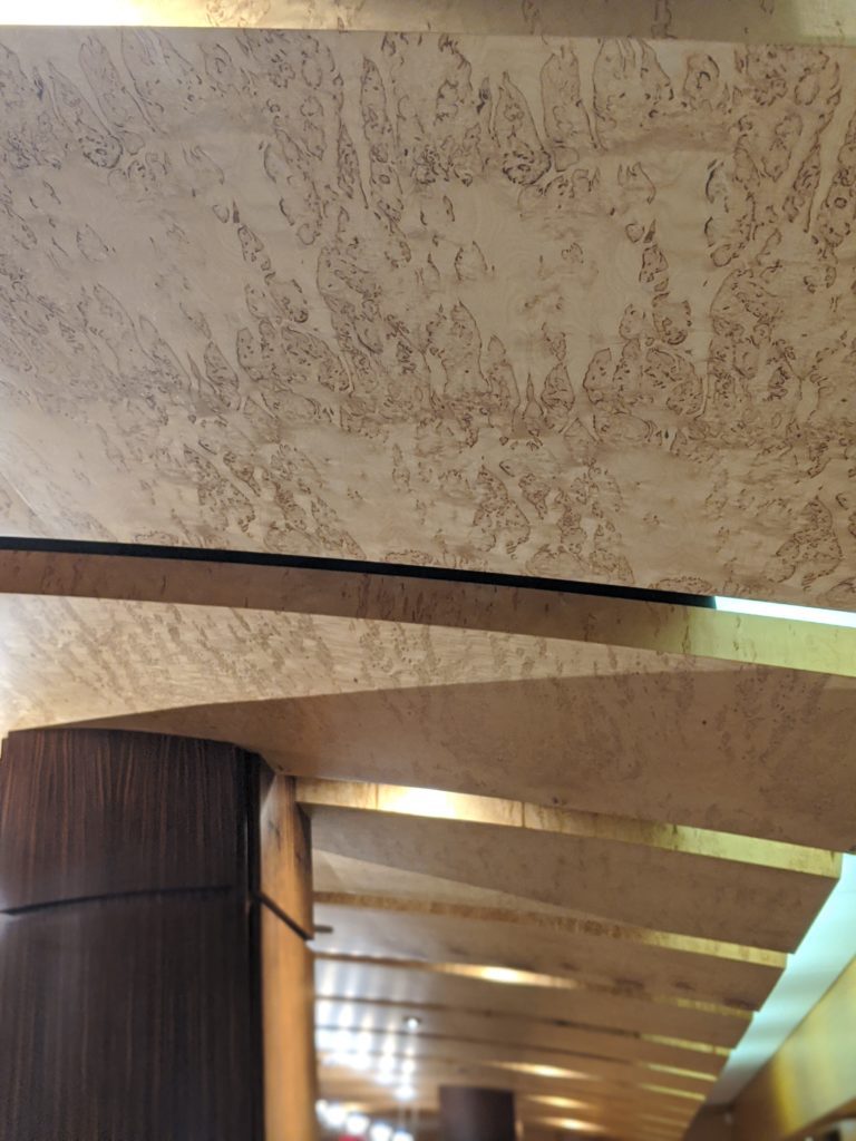 carillian birch burl ceiling application