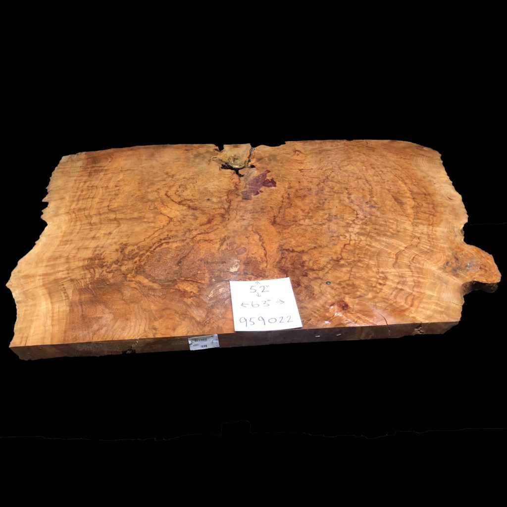 Camphor Burl live edge slab #400214-959022