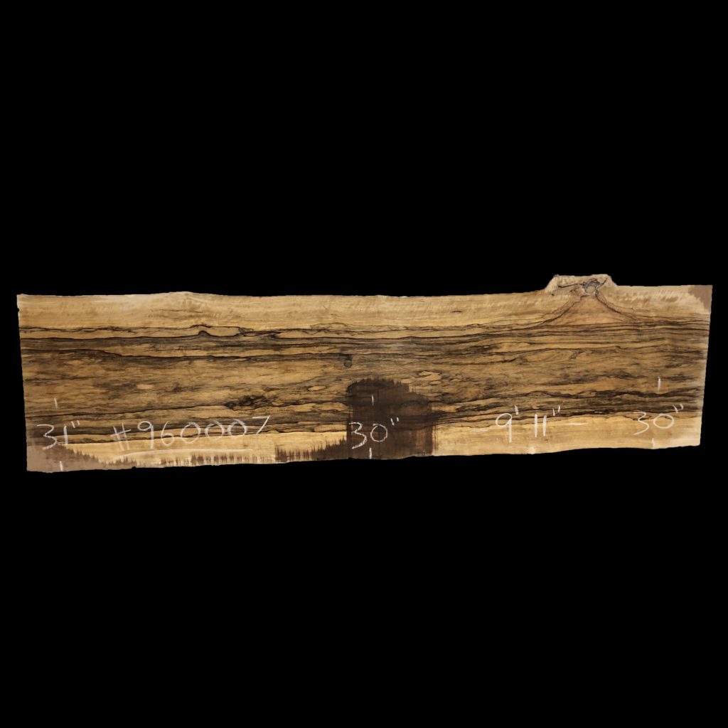 Limba Frake live edge slab #402964-960007