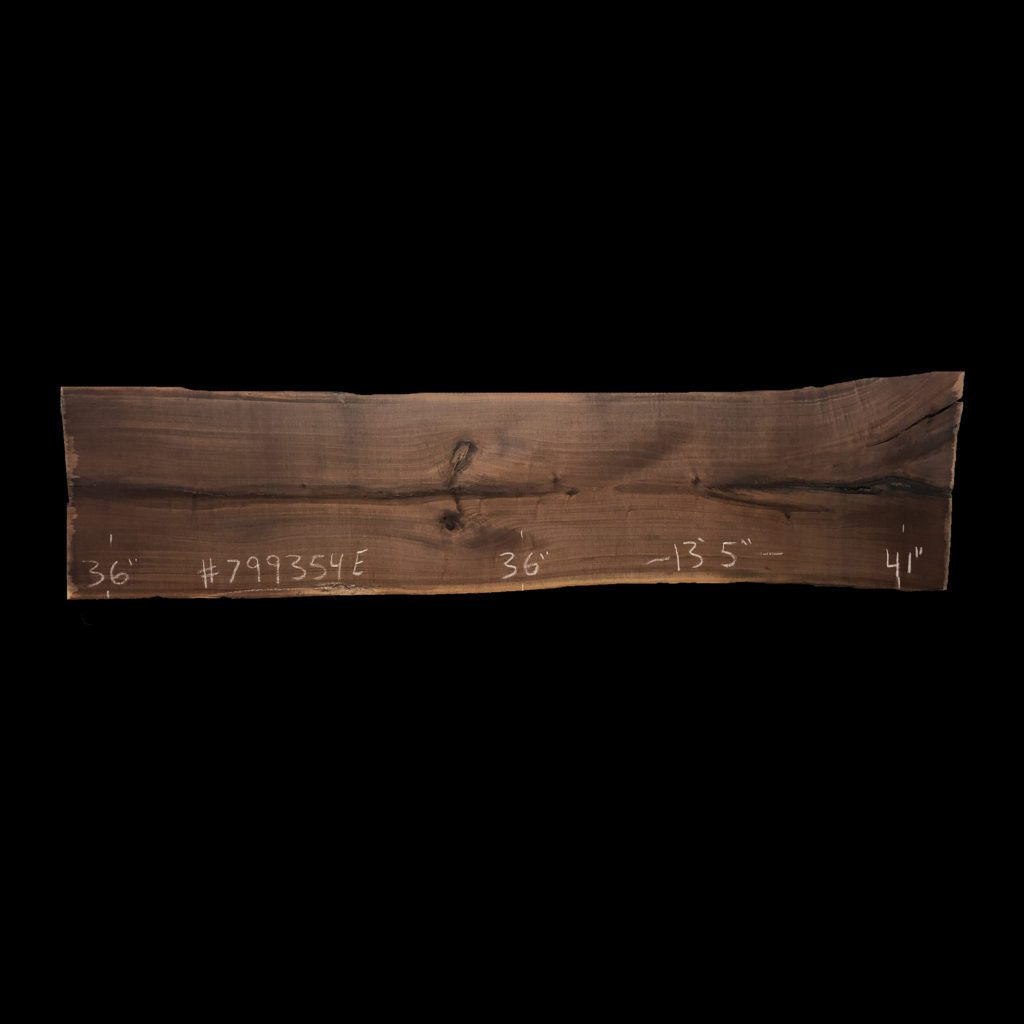 Walnut live edge slab #402721-799354E