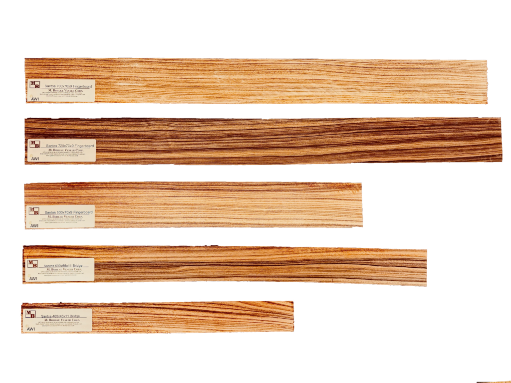 Santos Rosewood fingerboards and bridges stock